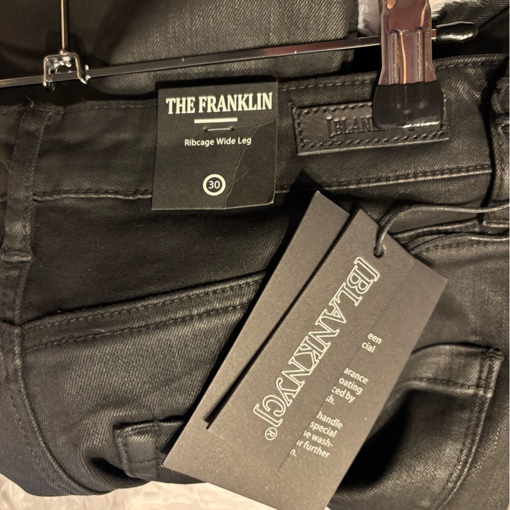 NWT Blank NYC Ribcage Wide Leg size 30 Franklin Spartacus - Picture 12 of 13